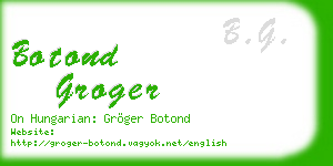 botond groger business card